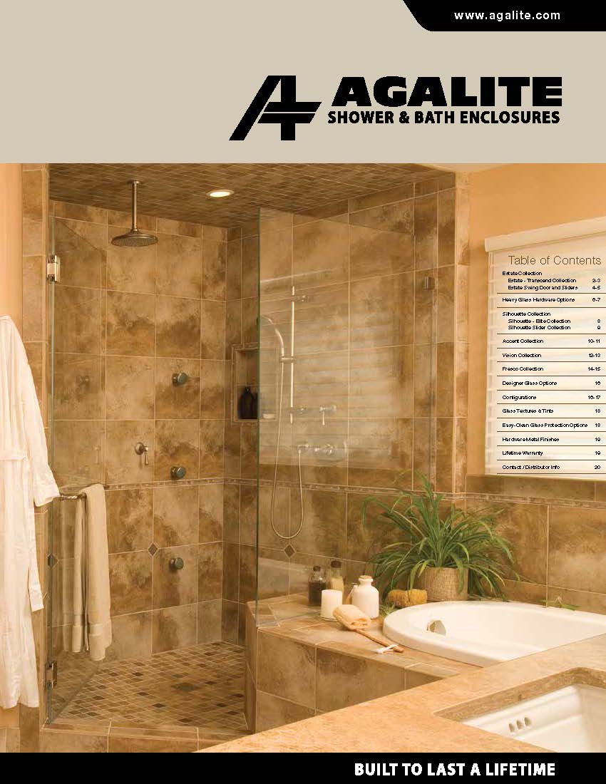 Agalite Brochures Agalite Shower & Bath Enclosures