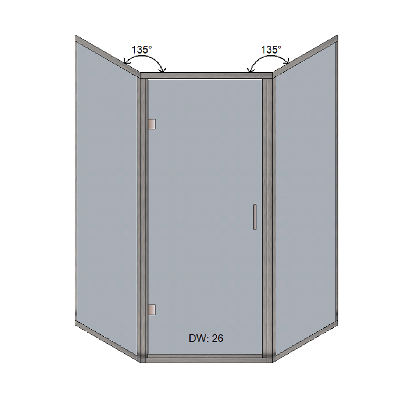 Silhouette Swing Door and Slider Configurations – Agalite Shower & Bath ...